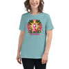 Breast Cancer Women's Warrior Forest Tee - JohnVsGBMHeather Blue LagoonS