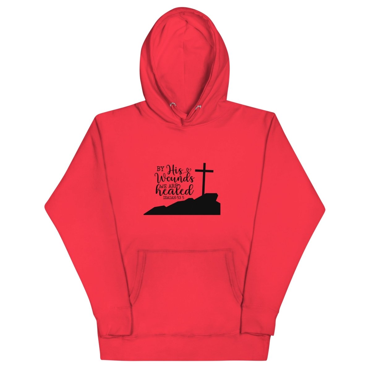 By His Wounds Hoodie - JohnVsGBMTeam RedS