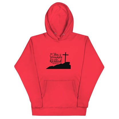 By His Wounds Hoodie - JohnVsGBMTeam RedS