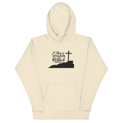 By His Wounds Hoodie (Hand Embroidered) - JohnVsGBMBoneS