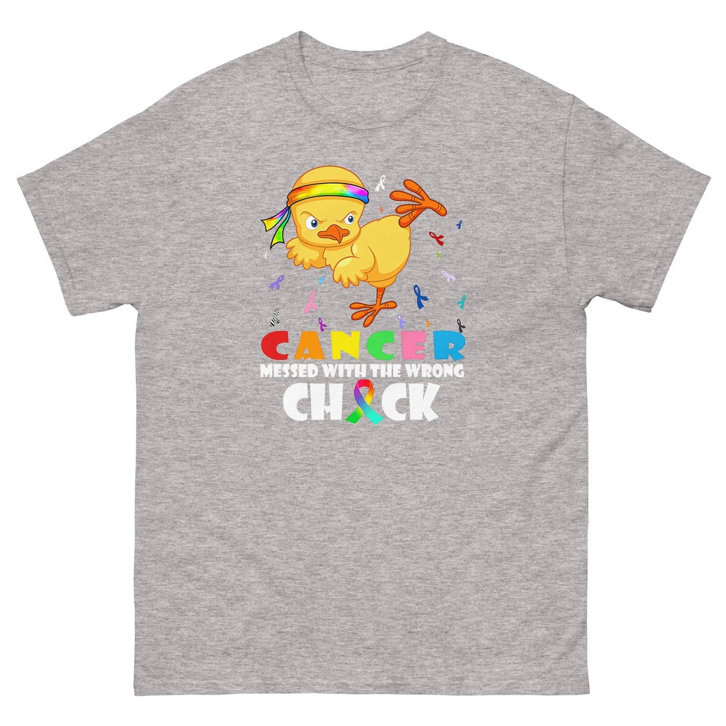 Cancer Awareness Chick Classic Tee - JohnVsGBMSport GreyS