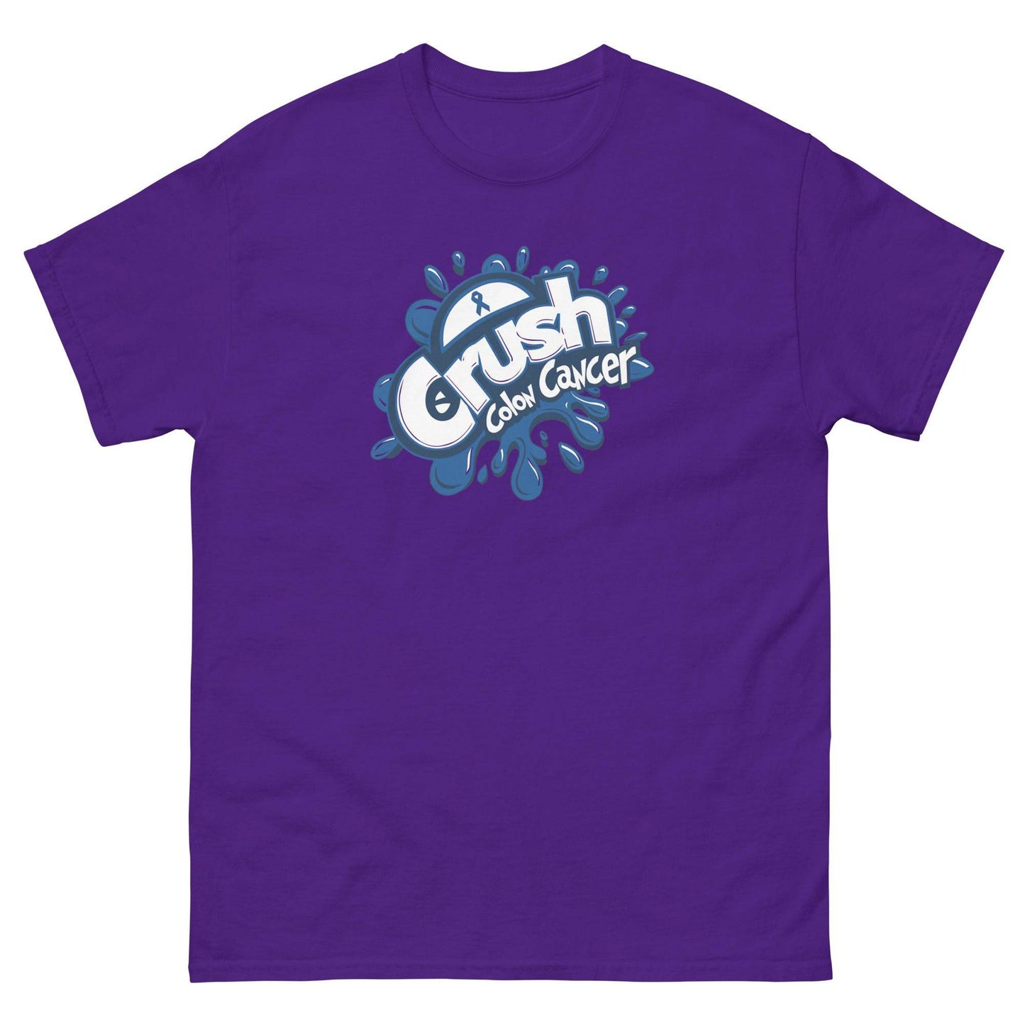 Cancer Awareness Colon Crush Classic Tee - JohnVsGBMPurpleS