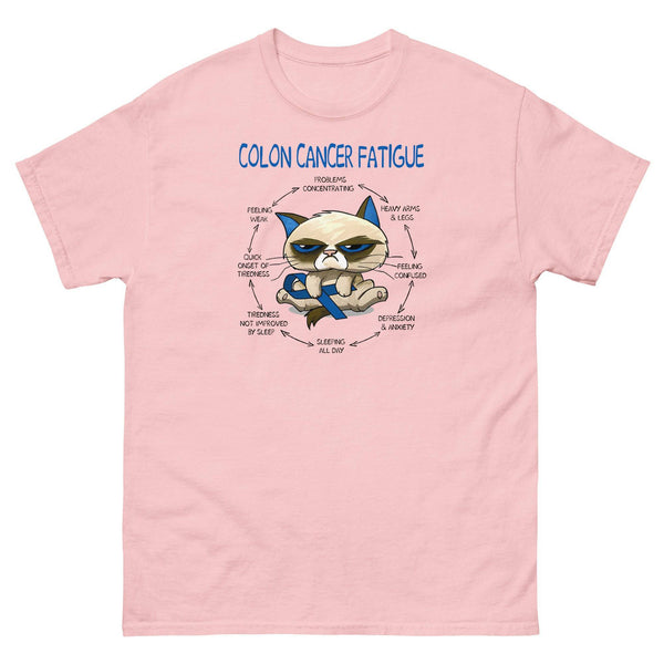 Cancer Awareness Colon Fatigue Classic Tee - JohnVsGBMLight PinkS