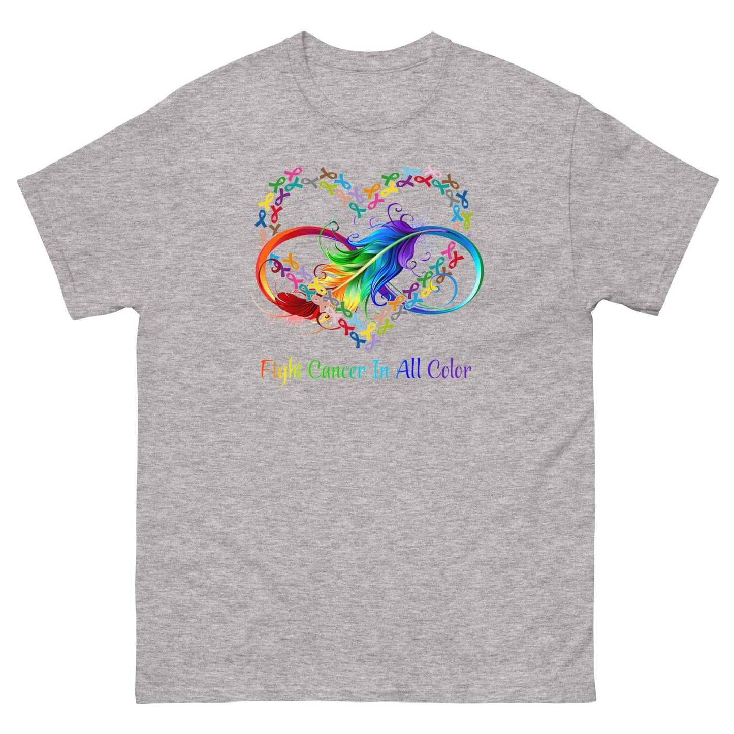 Cancer Awareness Colors Classic Tee - JohnVsGBMSport GreyS