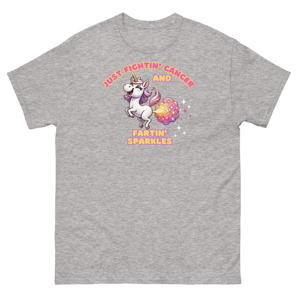 Cancer Awareness Fartin' Tee - JohnVsGBMSport GreyS