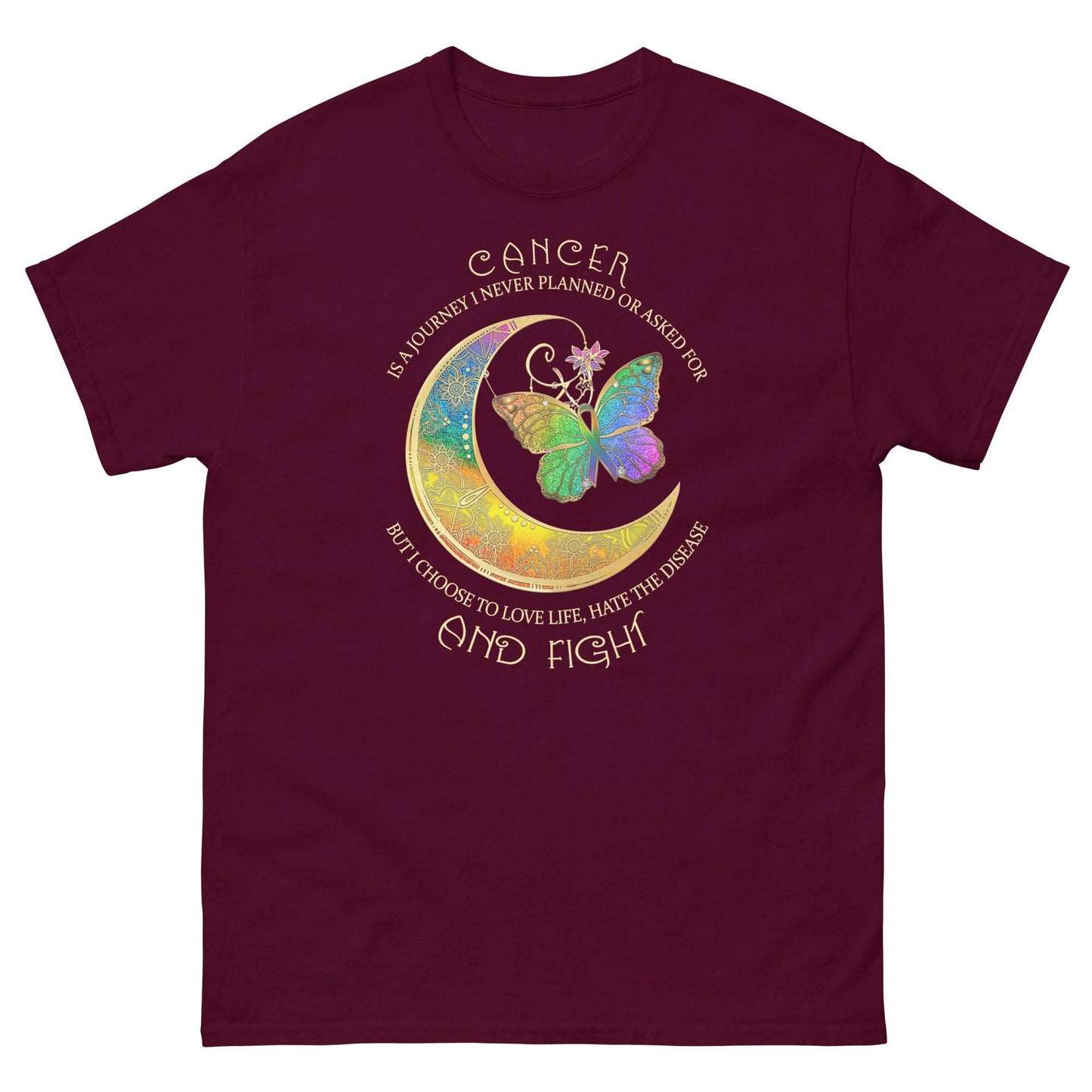 Cancer Awareness Fight Classic Tee - JohnVsGBMMaroonS