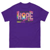 Cancer Awareness Hope Classic Tee - JohnVsGBMPurpleS