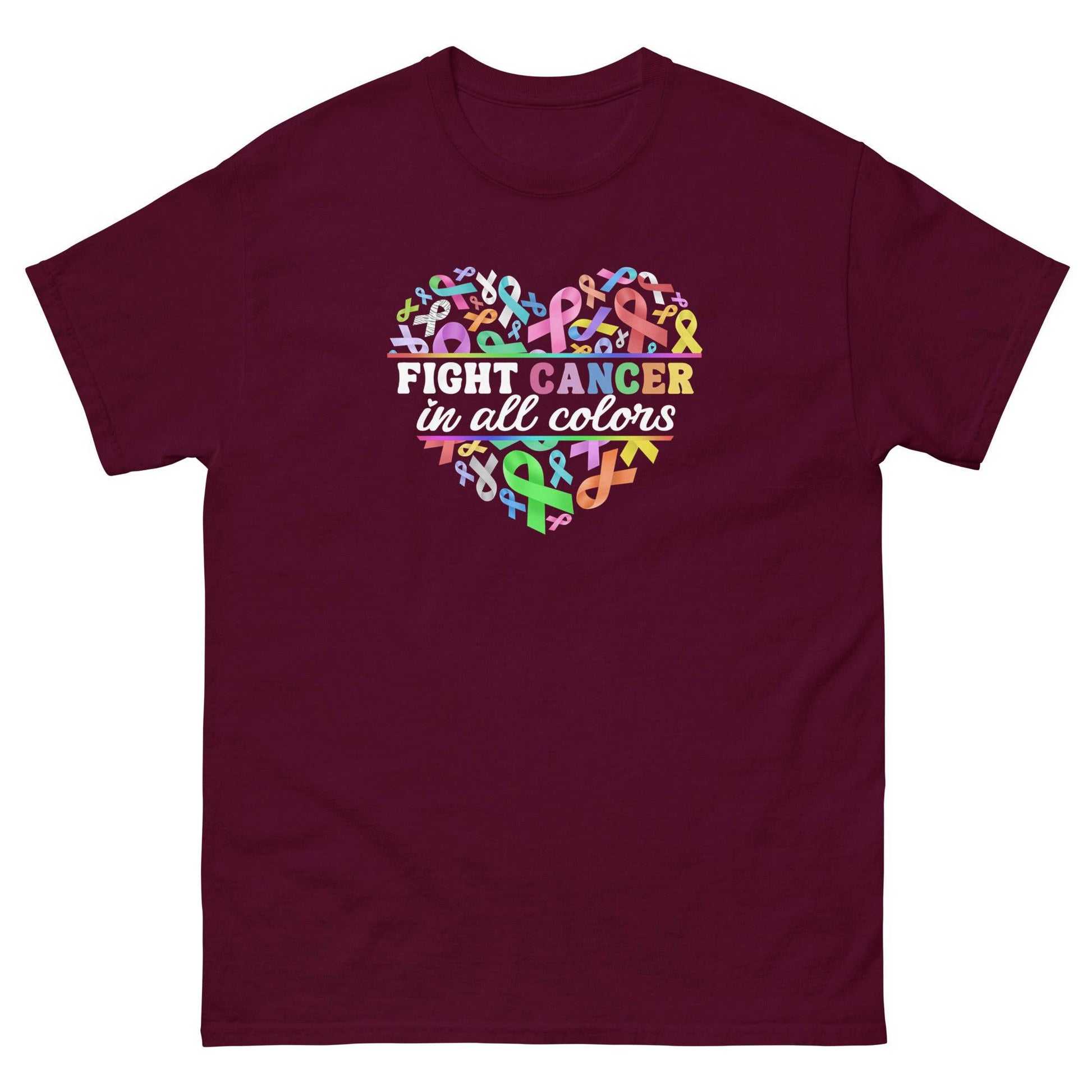 Cancer Awareness Ribbons Classic Tee - JohnVsGBMMaroonS