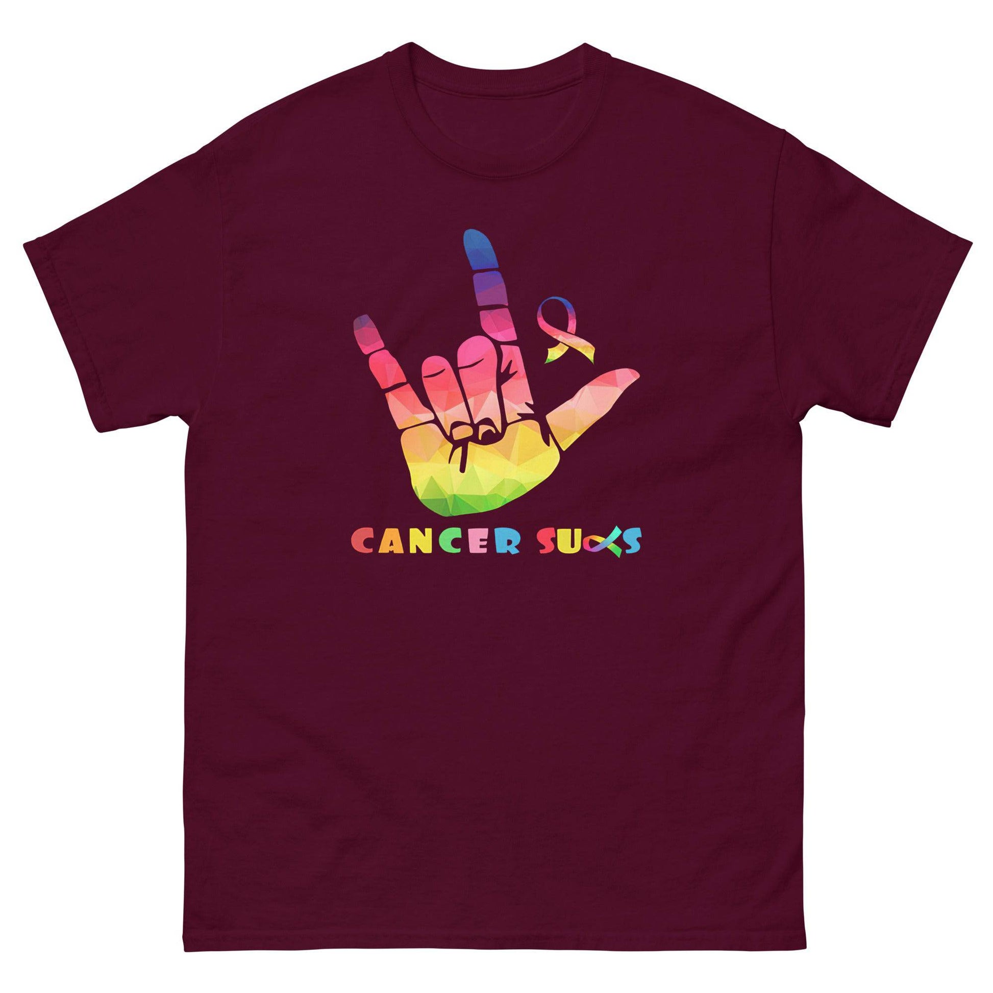 Cancer Awareness Sucks Classic Tee - JohnVsGBMMaroonS