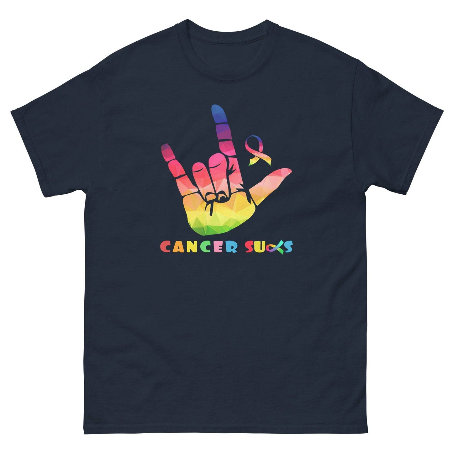 Cancer Awareness Sucks Classic Tee - JohnVsGBMNavyS