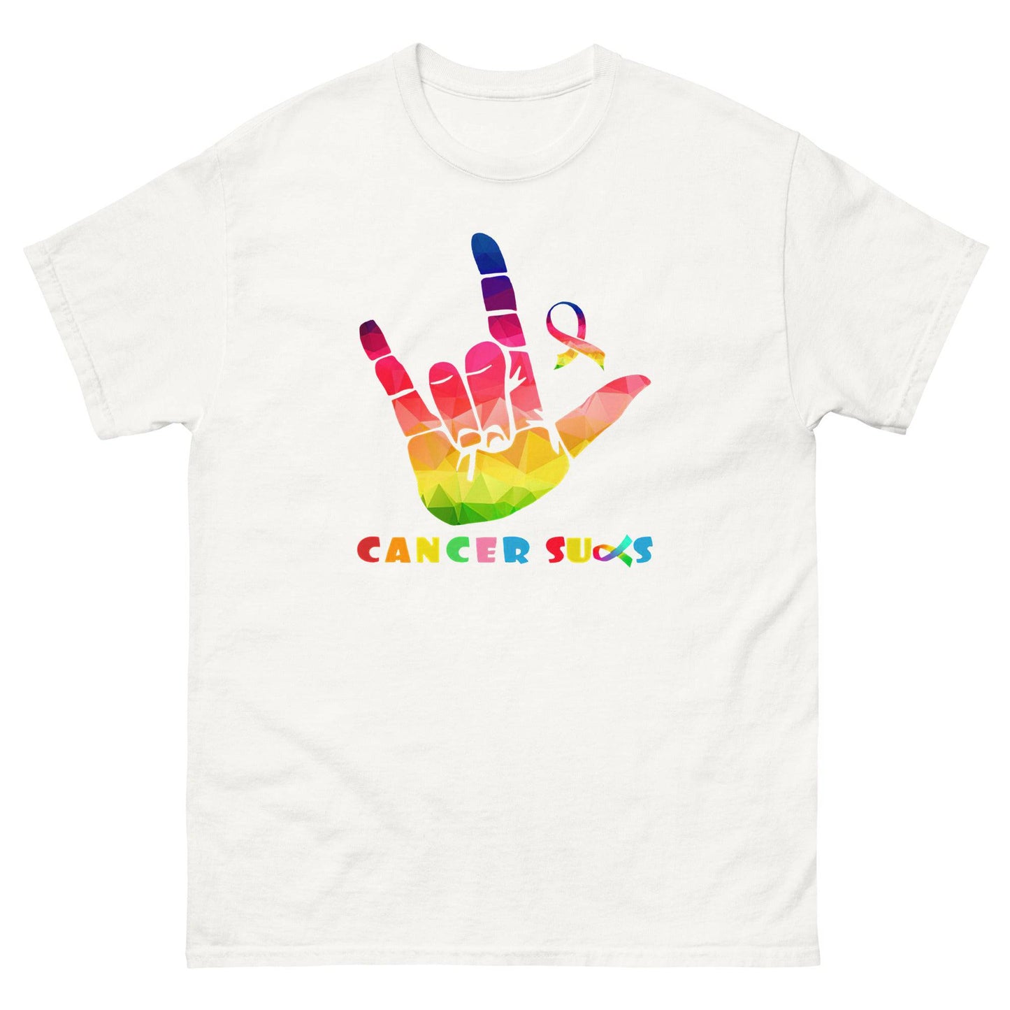 Cancer Awareness Sucks Classic Tee - JohnVsGBMWhiteS