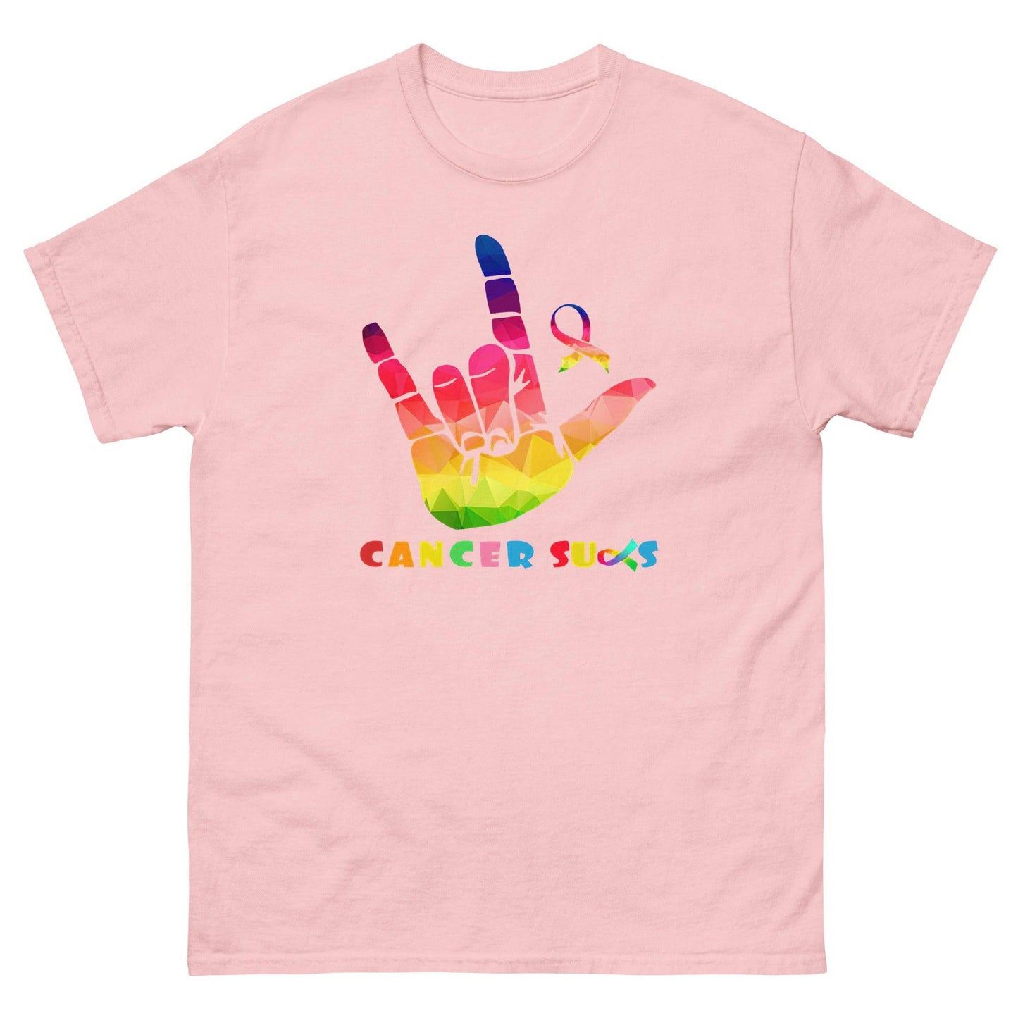 Cancer Awareness Sucks Classic Tee - JohnVsGBMLight PinkS