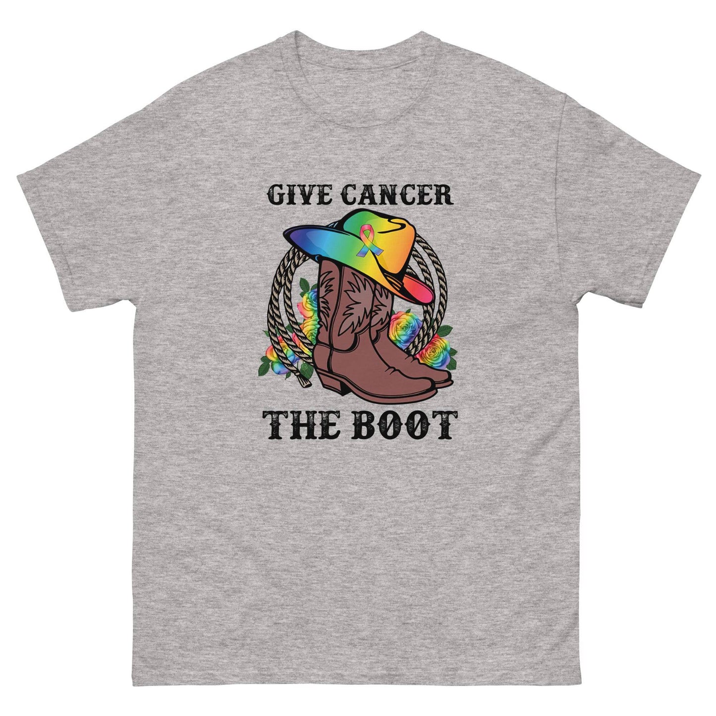 Cancer Boot Classic Tee - JohnVsGBMSport GreyS