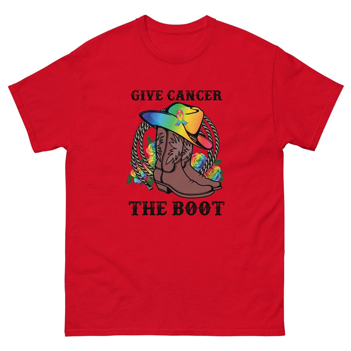 Cancer Boot Classic Tee - JohnVsGBMRedS