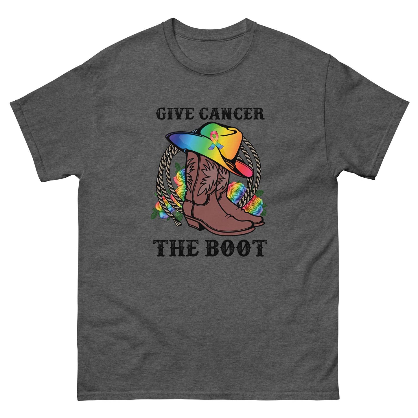 Cancer Boot Classic Tee - JohnVsGBMDark HeatherS