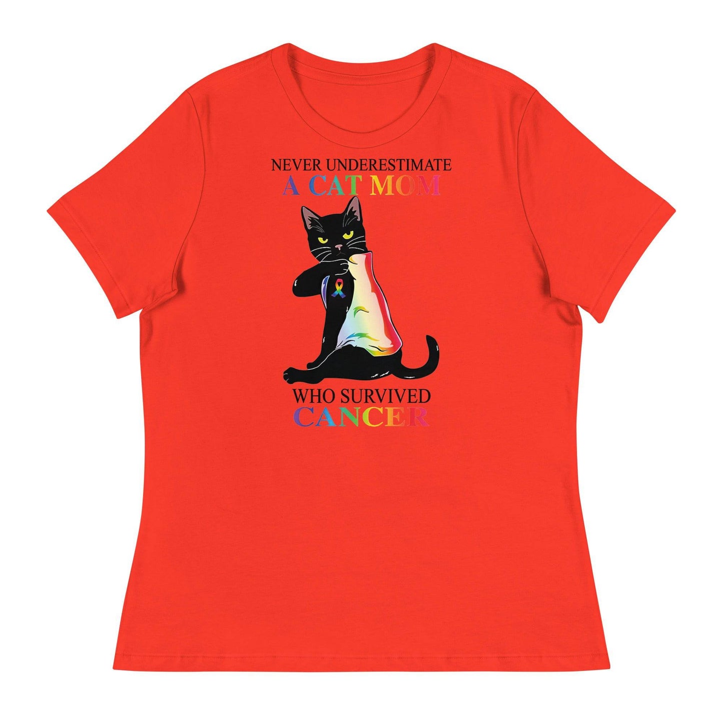 Cancer Cat Mom Women's Relaxed Tee - JohnVsGBMPoppyS