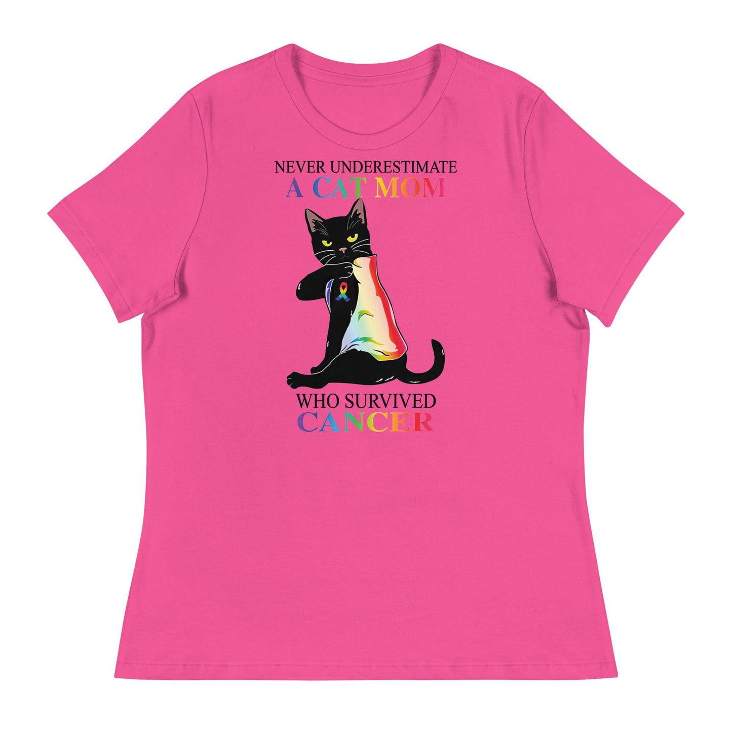 Cancer Cat Mom Women's Relaxed Tee - JohnVsGBMBerryS