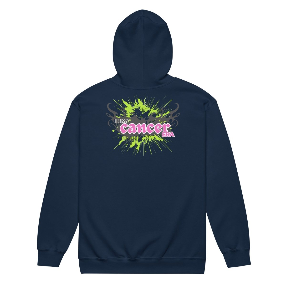 Cancer Era Zip Up Hoodie - JohnVsGBMNavyS