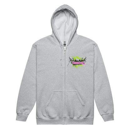 Cancer Era Zip Up Hoodie - JohnVsGBMSport GreyS