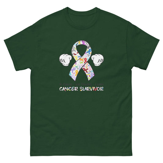 Cancer Fought Cancer Things Classic Tee - JohnVsGBMForest GreenS