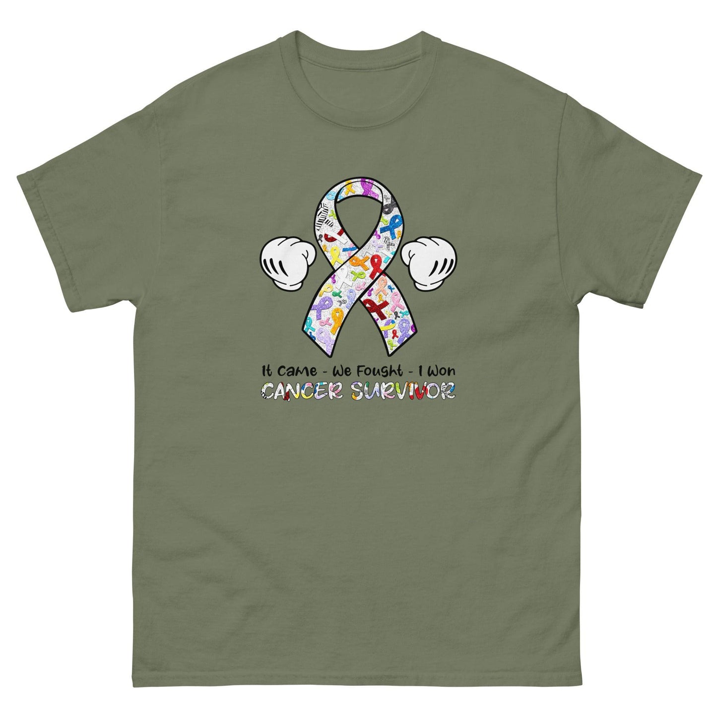 Cancer Fought Cancer Things Classic Tee - JohnVsGBMMilitary GreenS