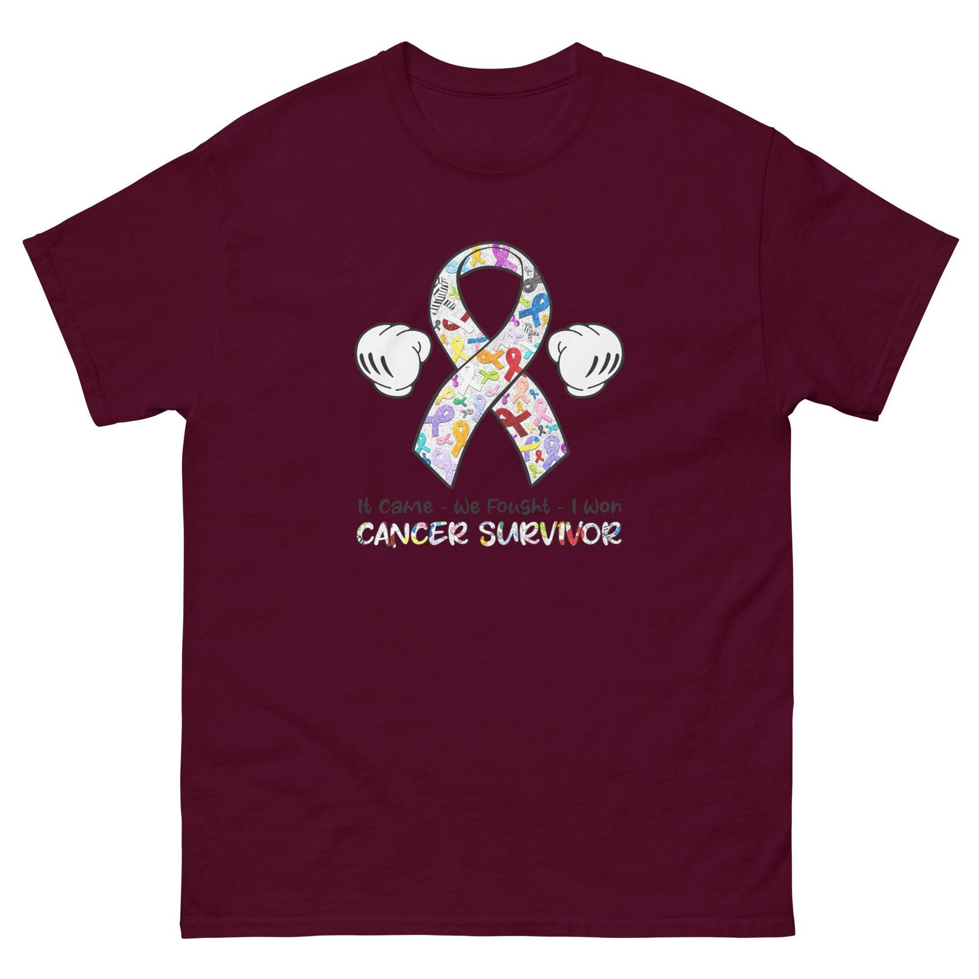 Cancer Fought Cancer Things Classic Tee - JohnVsGBMMaroonS