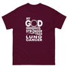 Cancer God is Strong Classic Tee - JohnVsGBMMaroonS