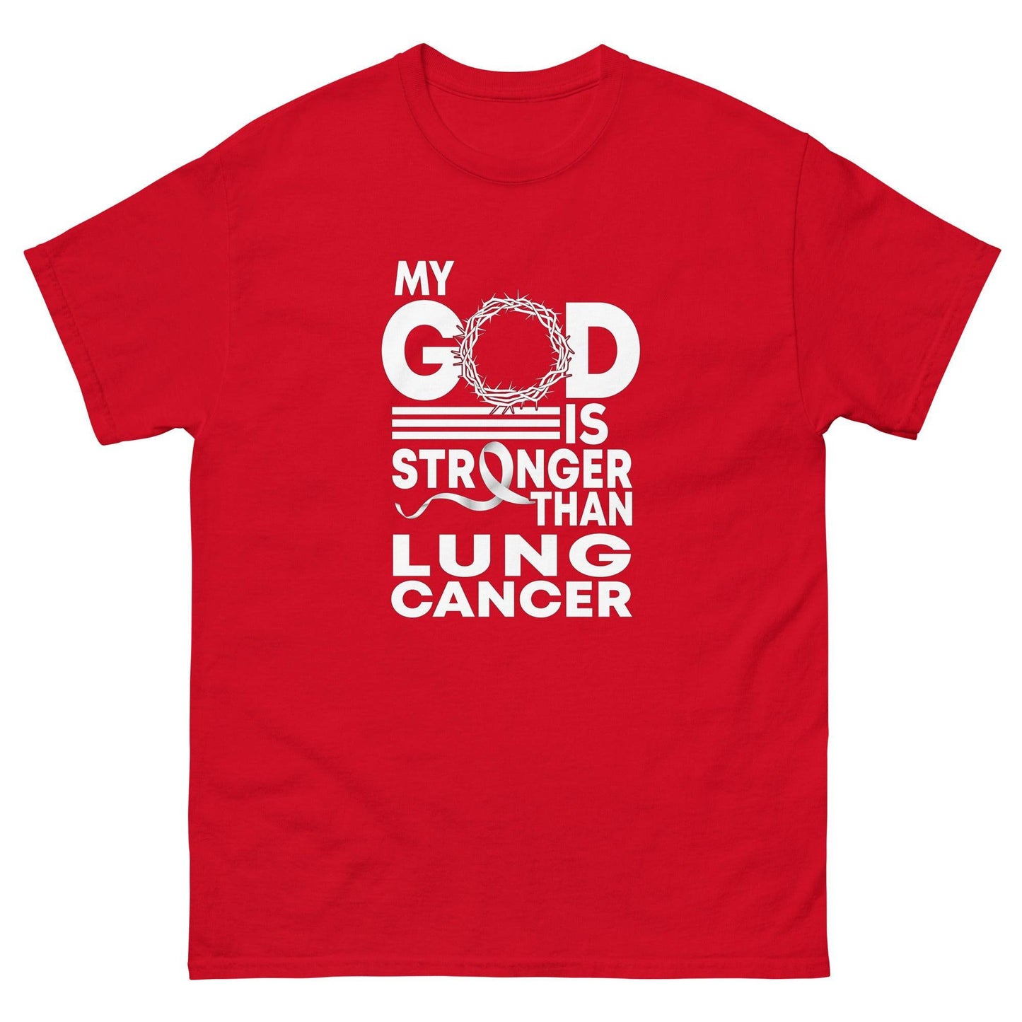 Cancer God is Strong Classic Tee - JohnVsGBMRedS