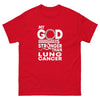 Cancer God is Strong Classic Tee - JohnVsGBMRedS