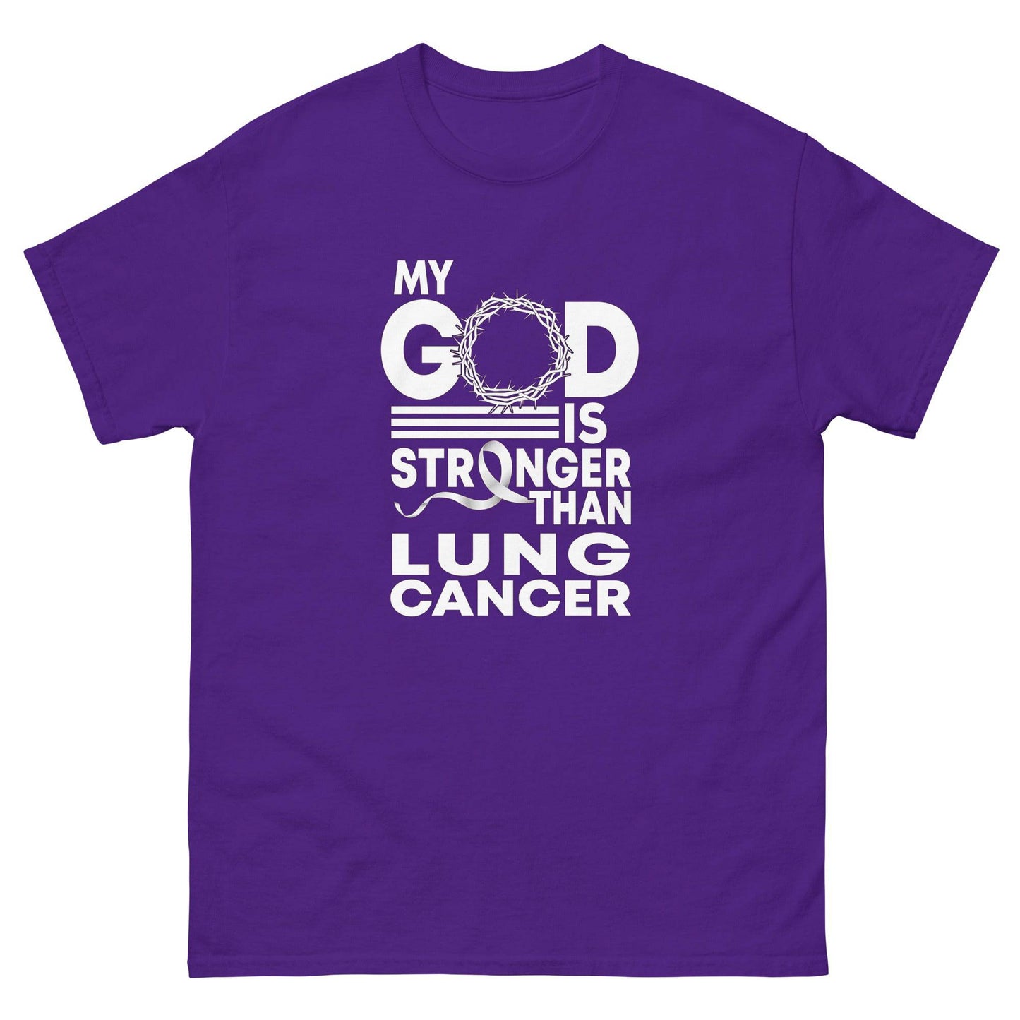 Cancer God is Strong Classic Tee - JohnVsGBMPurpleS