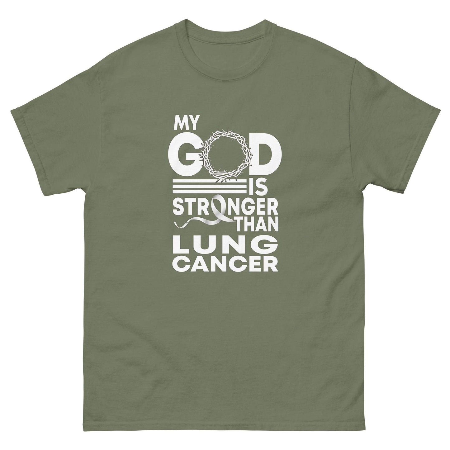 Cancer God is Strong Classic Tee - JohnVsGBMMilitary GreenS