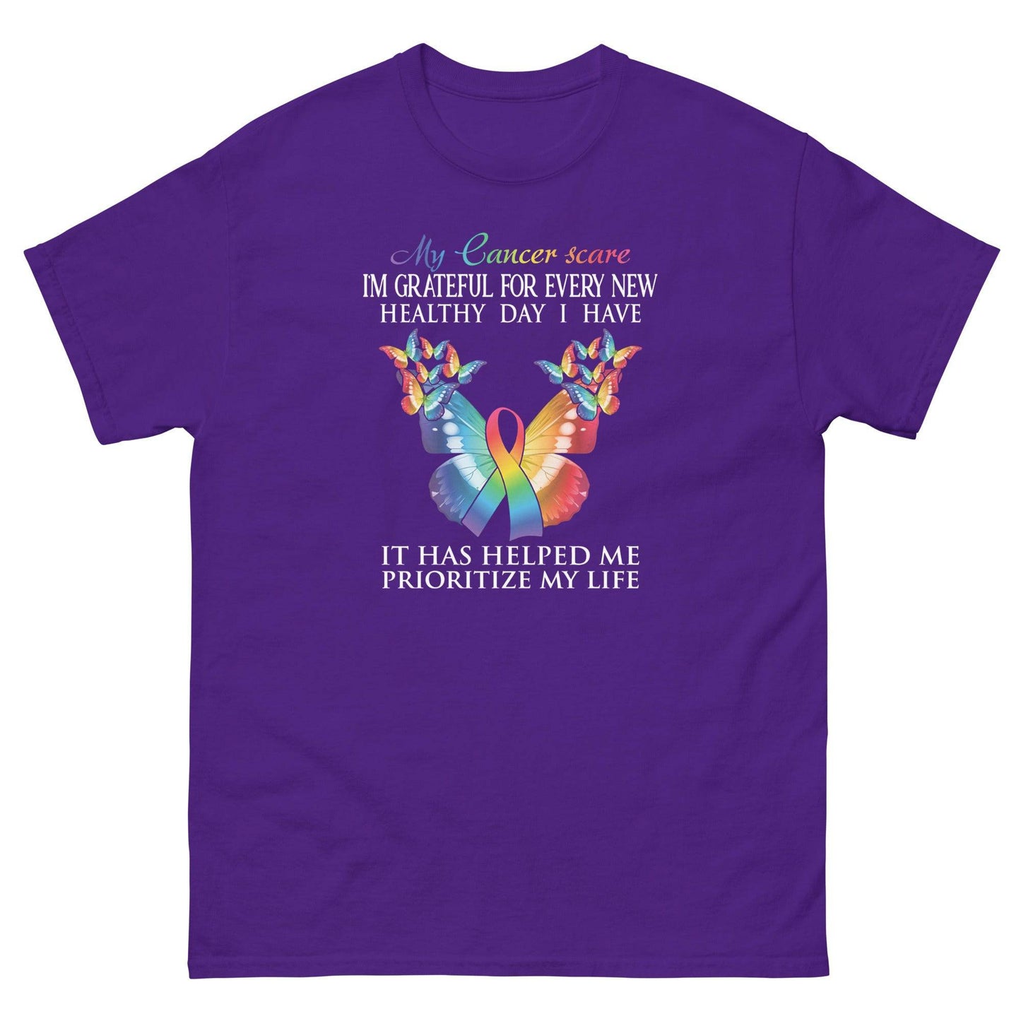 Cancer Grateful Classic Tee - JohnVsGBMPurpleS