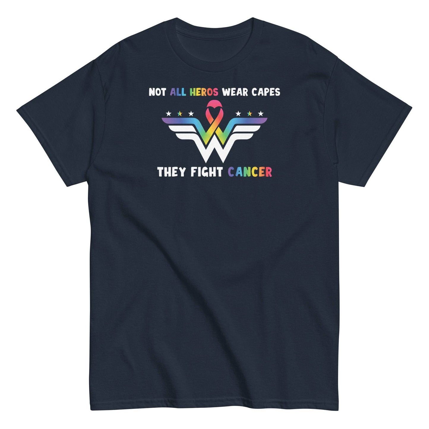 Cancer Hero Cape Classic Tee - JohnVsGBMNavyS