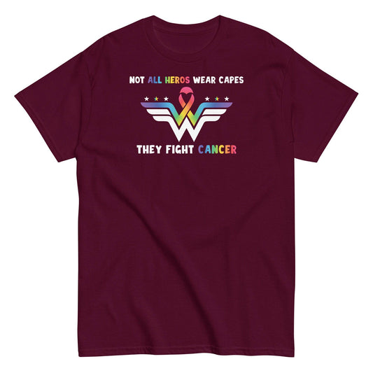 Cancer Hero Cape Classic Tee - JohnVsGBMMaroonS