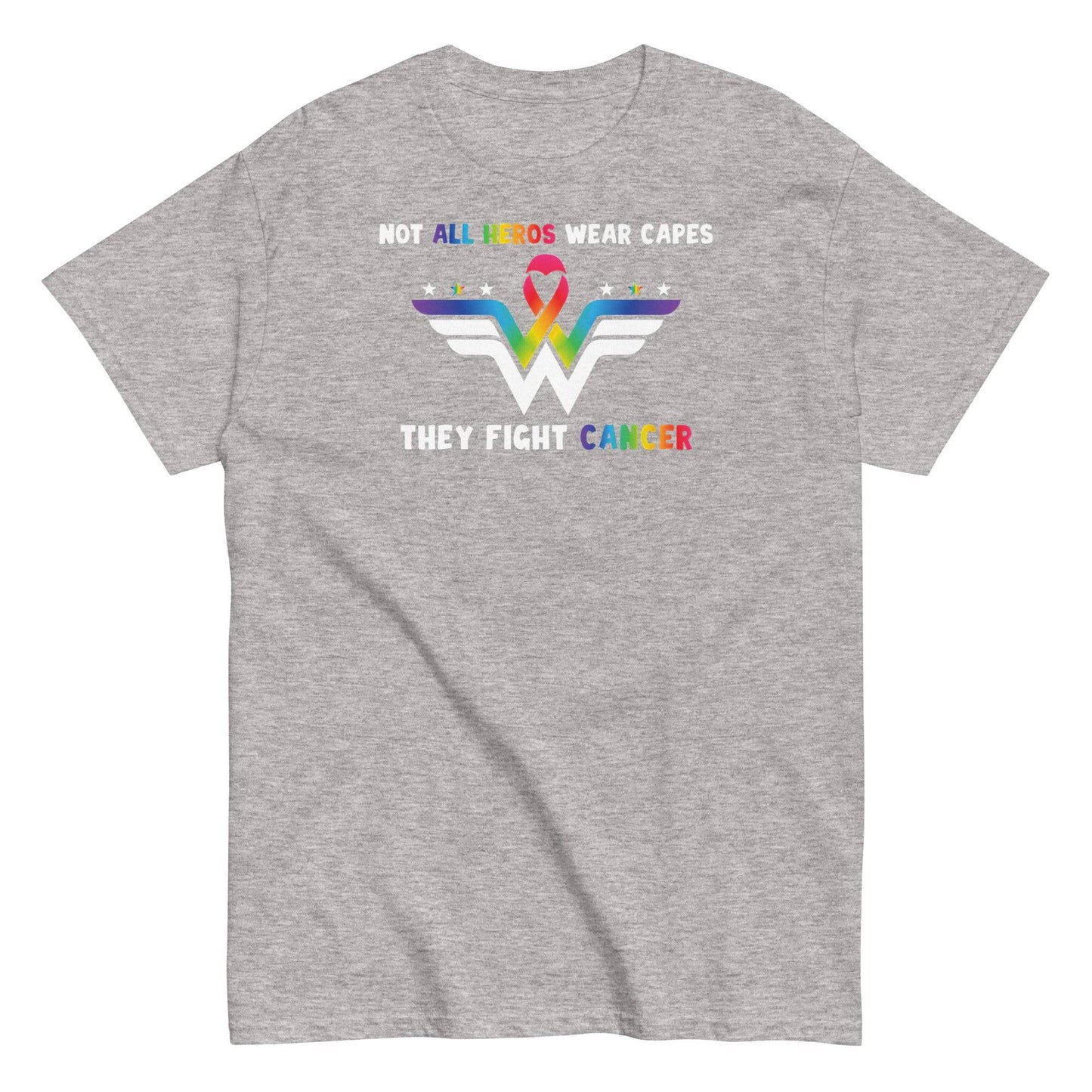 Cancer Hero Cape Classic Tee - JohnVsGBMSport GreyS