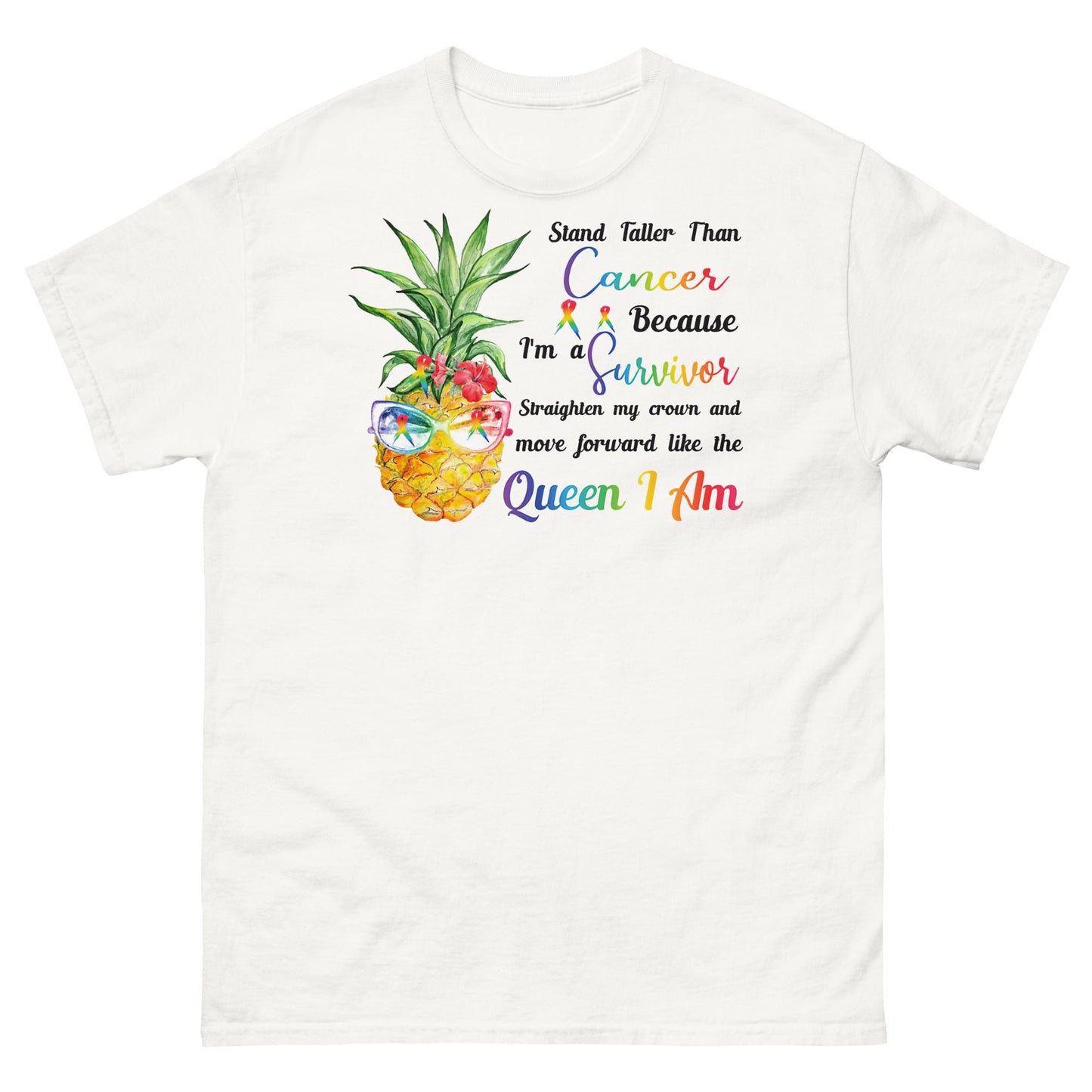 Cancer Pineapple Queen Tee - JohnVsGBMWhiteS