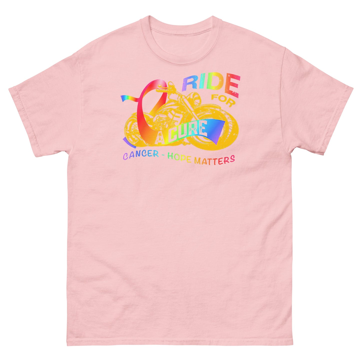 Cancer Ride for a Cure Tee - JohnVsGBMLight PinkS