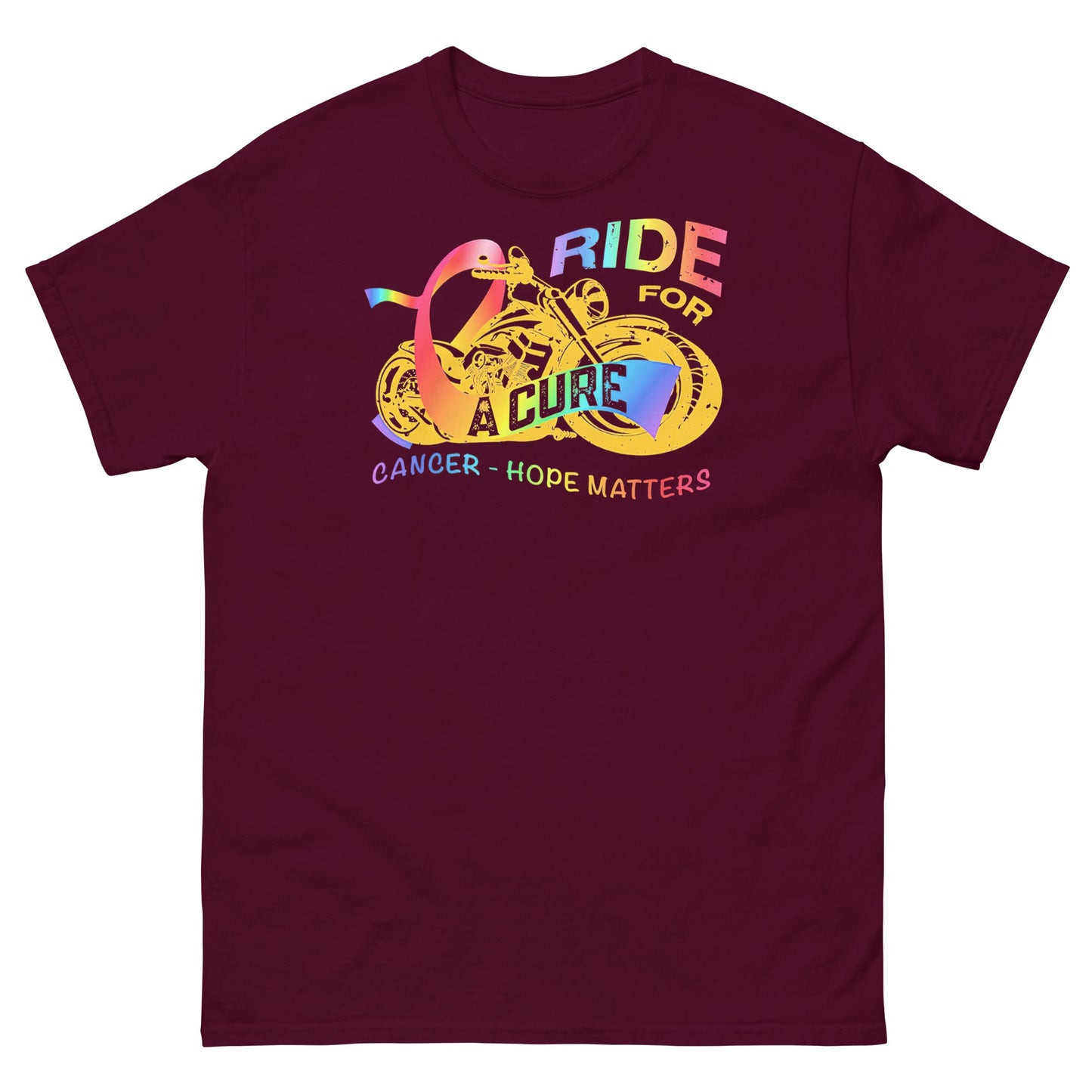 Cancer Ride for a Cure Tee - JohnVsGBMMaroonS