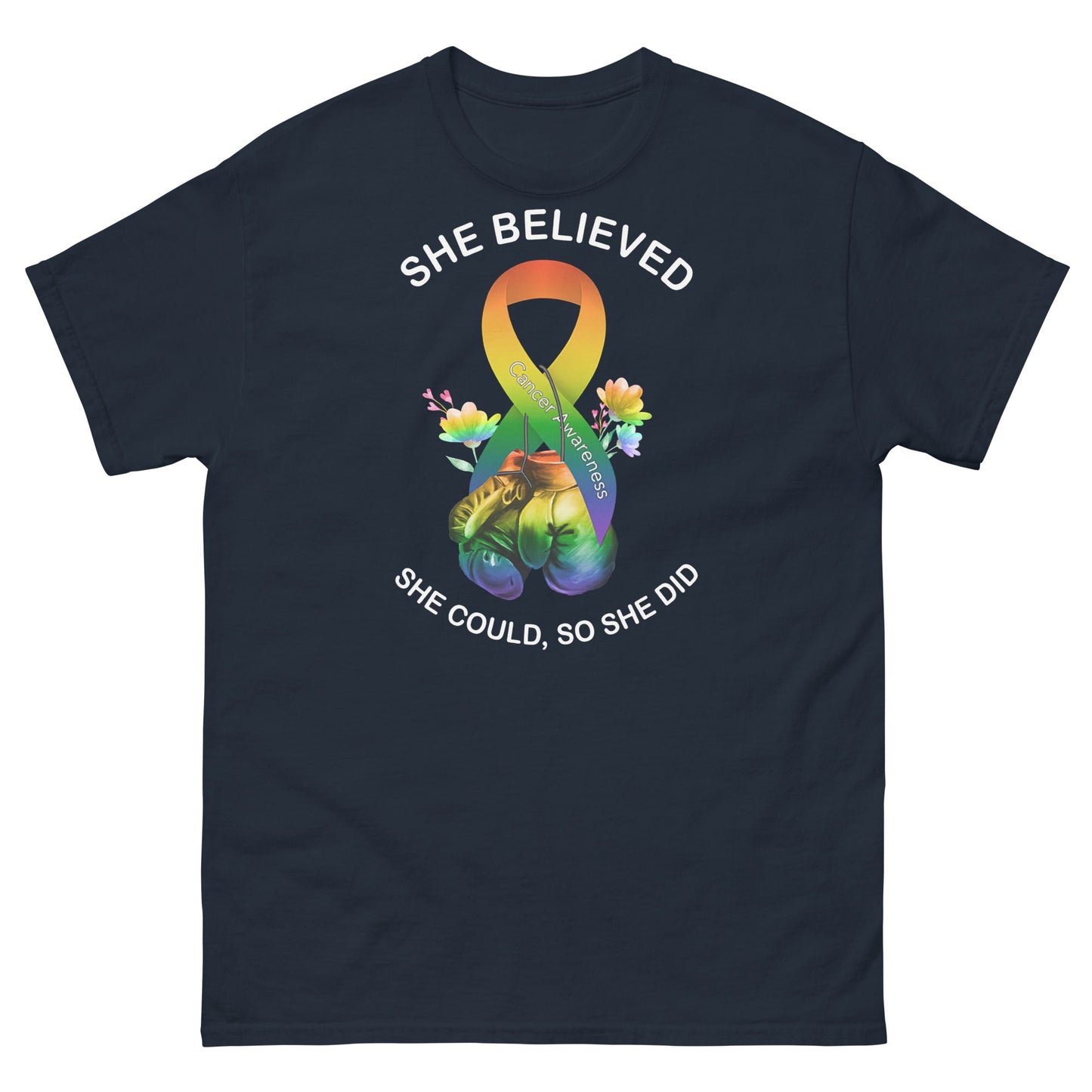 Cancer She Believed Tee - JohnVsGBMNavyS