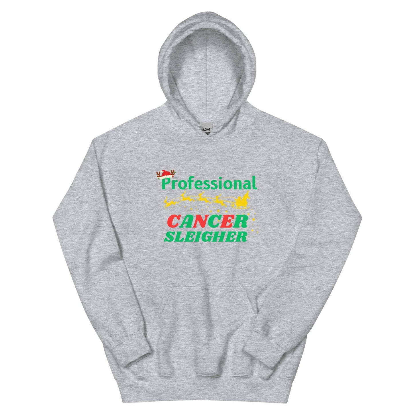 Cancer Sleigher Hoodie - JohnVsGBMSport GreyS