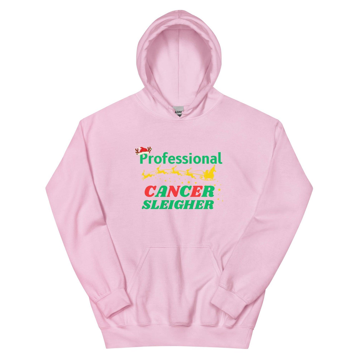 Cancer Sleigher Hoodie - JohnVsGBMLight PinkS