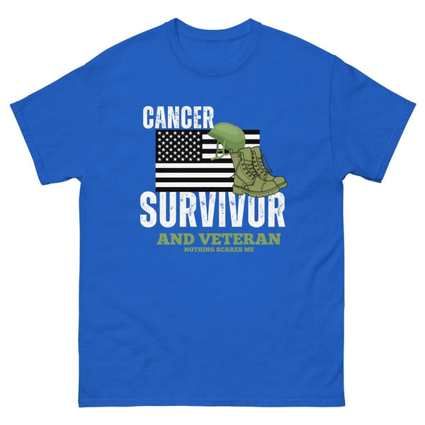 Cancer Survivor and Veteran Tee - JohnVsGBMRoyalS