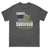 Cancer Survivor and Veteran Tee - JohnVsGBMDark HeatherS