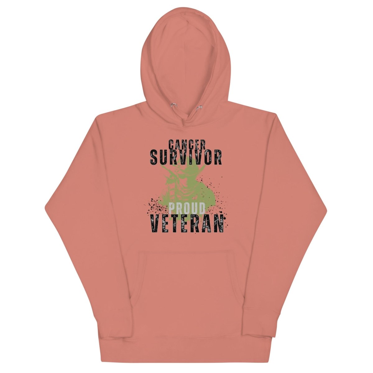 Cancer Survivor Soldier Green Hoodie - JohnVsGBMDusty RoseS