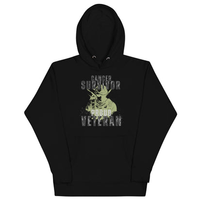 Cancer Survivor Soldier Green Hoodie - JohnVsGBMBlackS