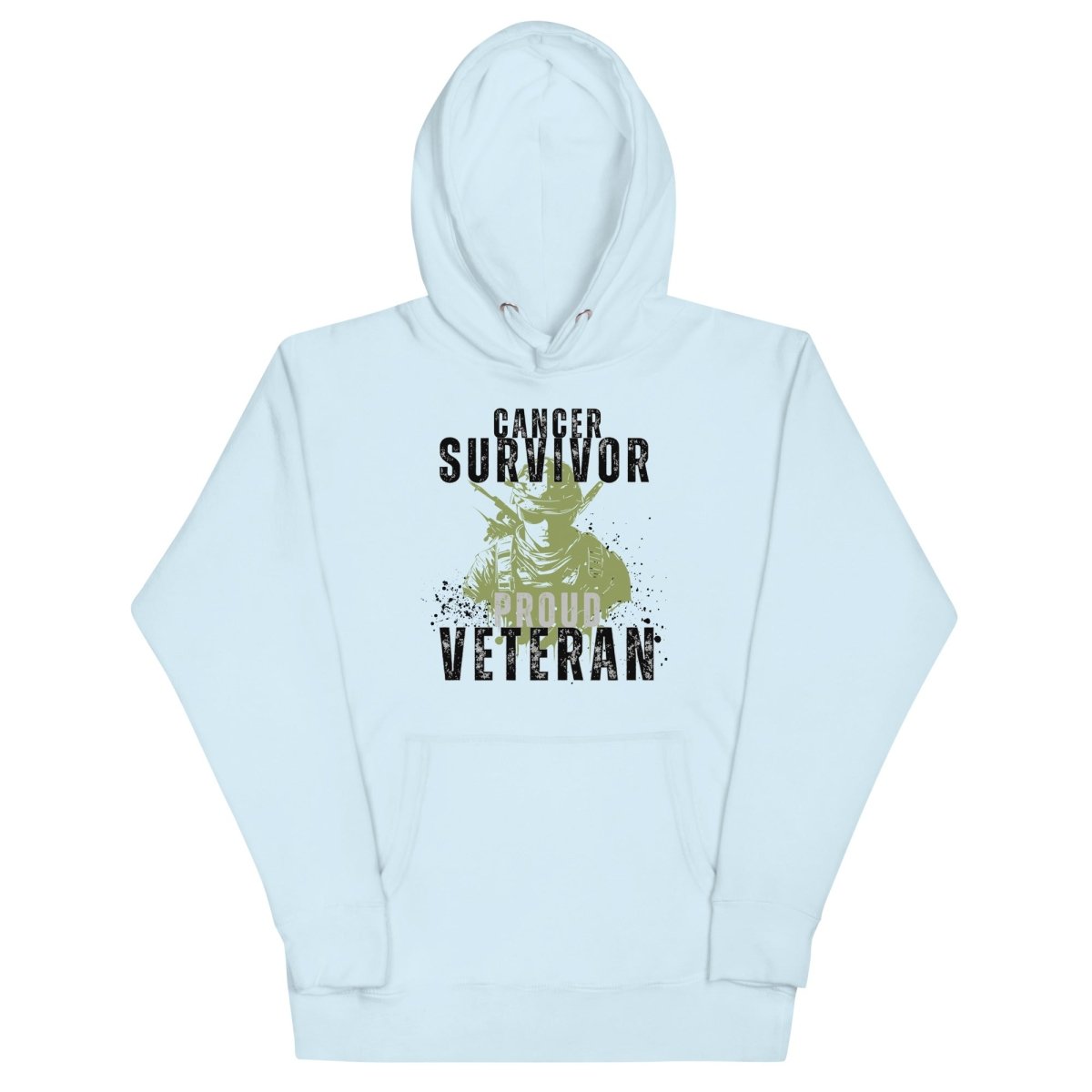 Cancer Survivor Soldier Green Hoodie - JohnVsGBMSky BlueS