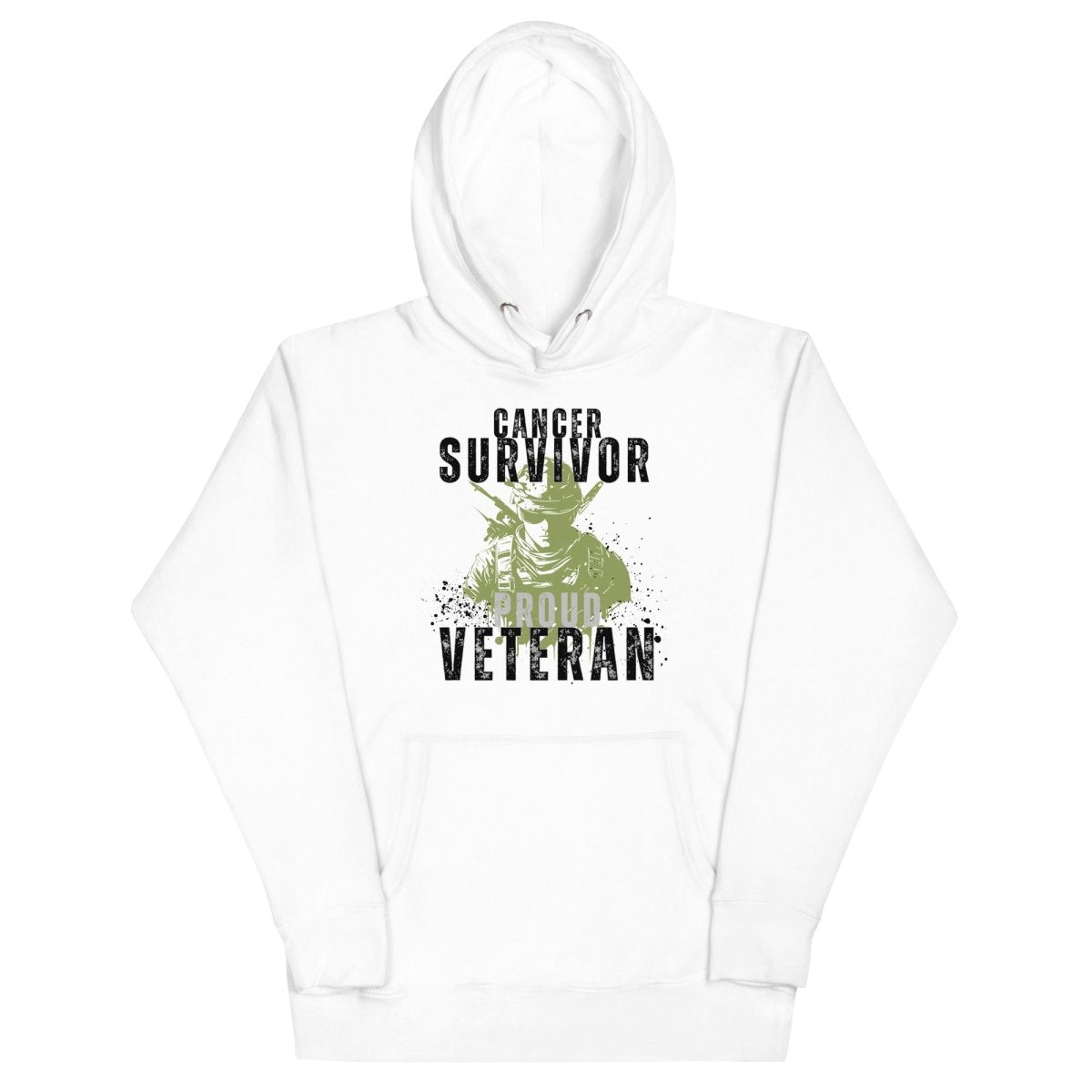 Cancer Survivor Soldier Green Hoodie - JohnVsGBMWhiteS