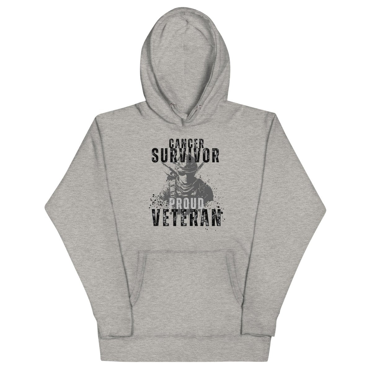 Cancer Survivor Soldier Grey Hoodie - JohnVsGBMCarbon GreyS