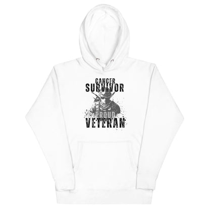 Cancer Survivor Soldier Grey Hoodie - JohnVsGBMWhiteS