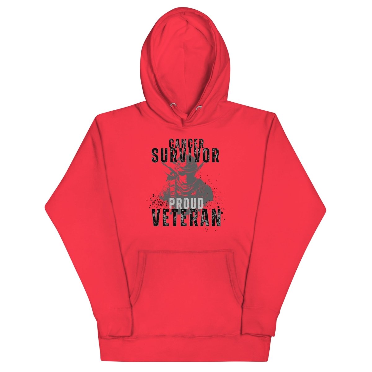 Cancer Survivor Soldier Grey Hoodie - JohnVsGBMTeam RedS